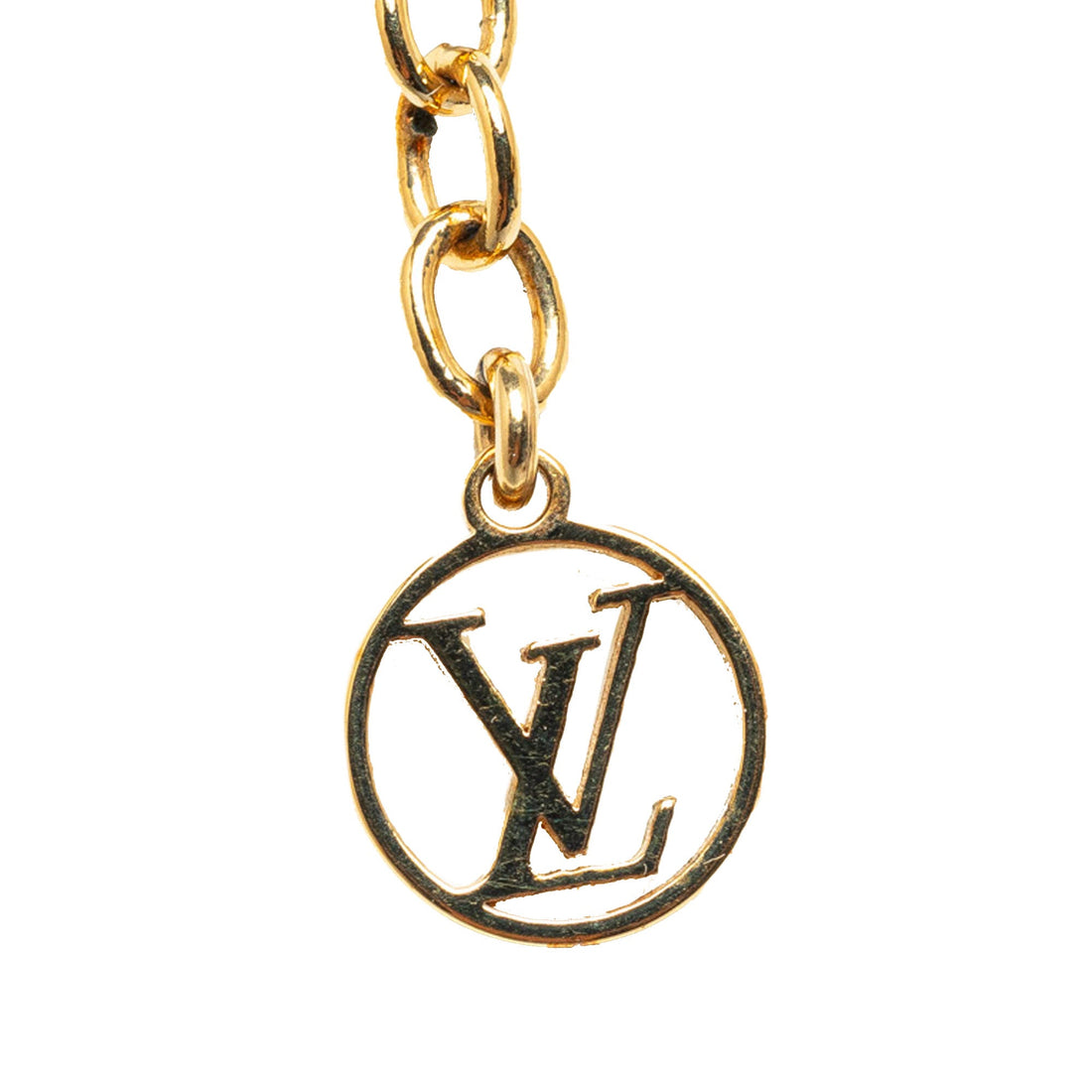 Gold Louis Vuitton Essential V Necklace