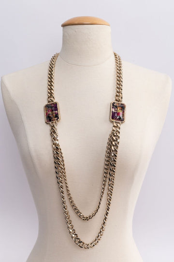 Collier gourmette Chanel D�fil�