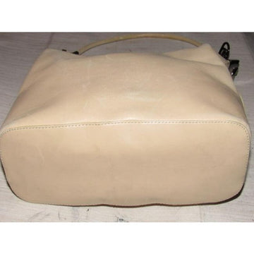 Gucci Shoulder Supple Style Cream Leather Hobo Bag