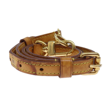 LOUIS VUITTON Adjustable Shoulder Strap Leather 27.2"-31.1" Beige Auth 73075