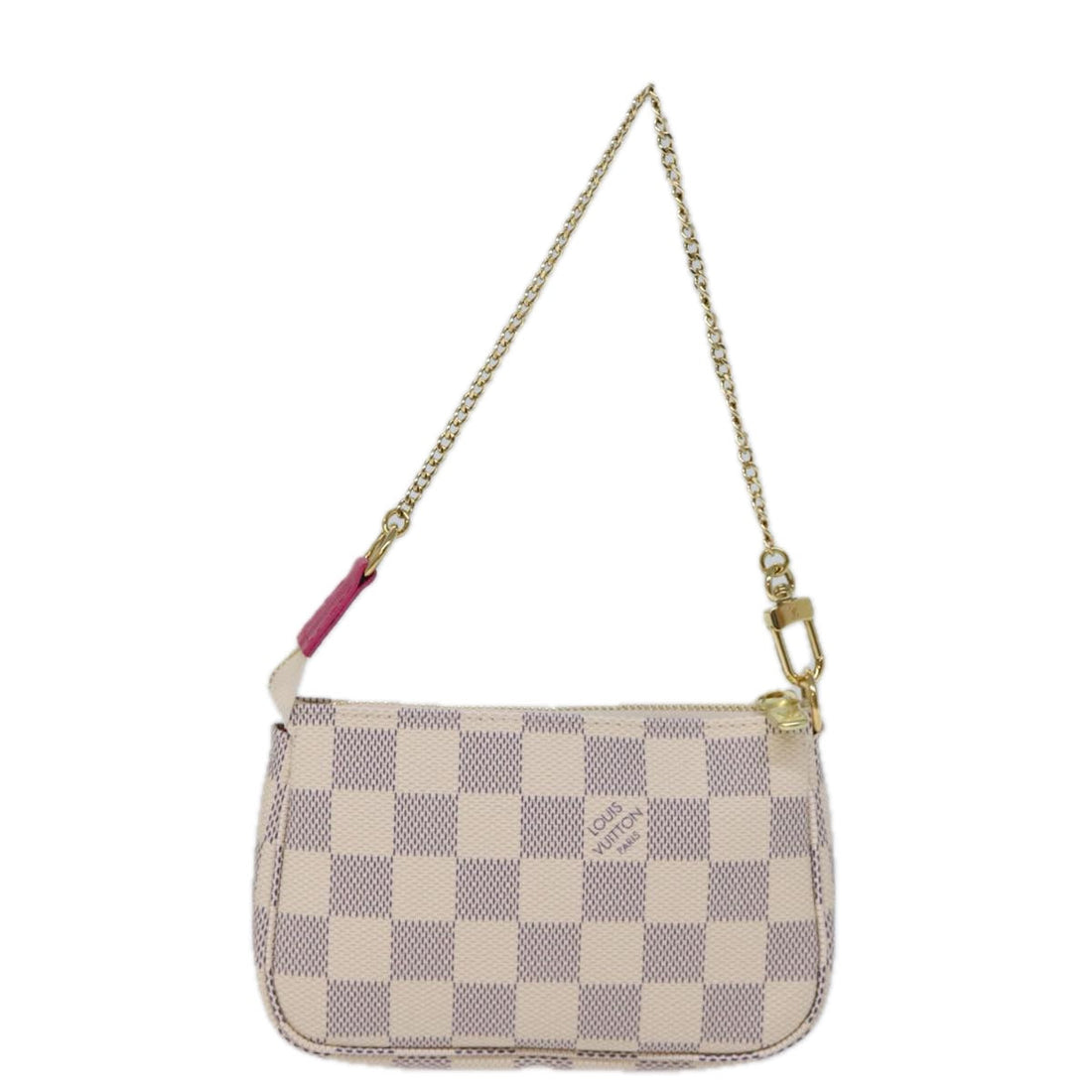 LOUIS VUITTON Damier Azur Mini Pochette Accessoires Pouch N60487 LV Auth 73189SA