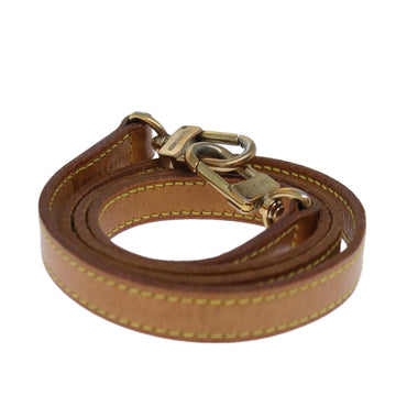 LOUIS VUITTON Shoulder Strap Leather 36.2" Beige LV Auth 73266