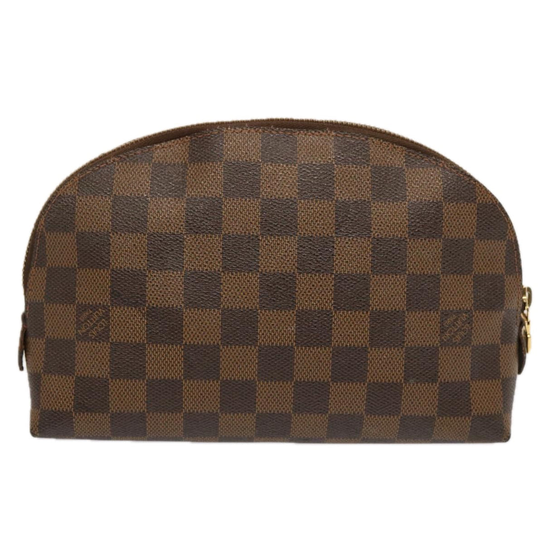LOUIS VUITTON Damier Ebene Pochette Cosmetic GM Pouch N23345 LV Auth 73643