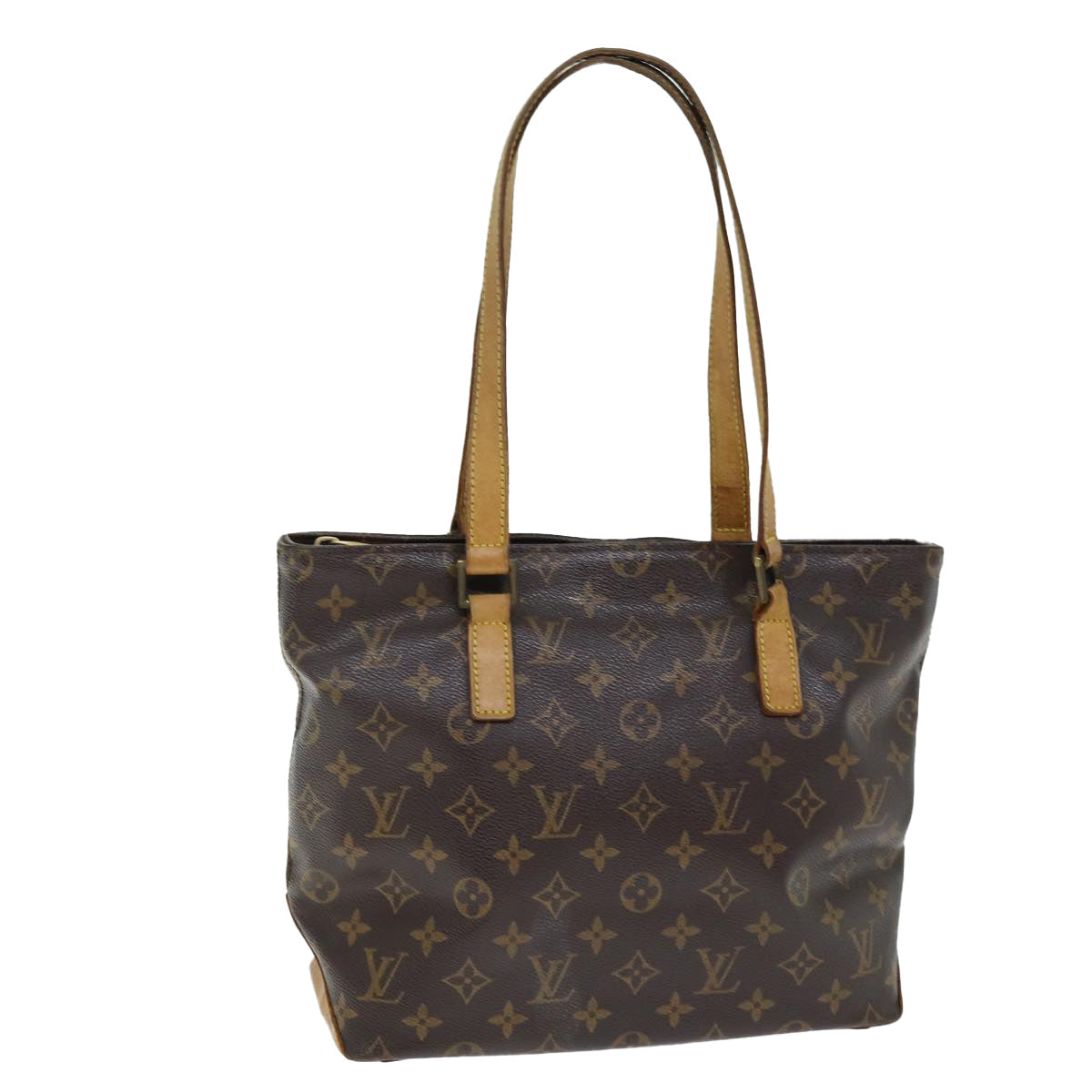 LOUIS VUITTON Monogram Cabas Piano Tote Bag M51148 LV Auth 73820