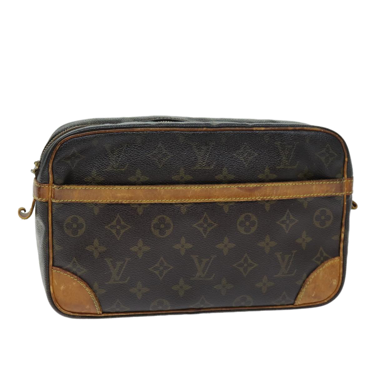 LOUIS VUITTON Monogram Compiegne 28 Clutch Bag M51845 LV Auth 73935