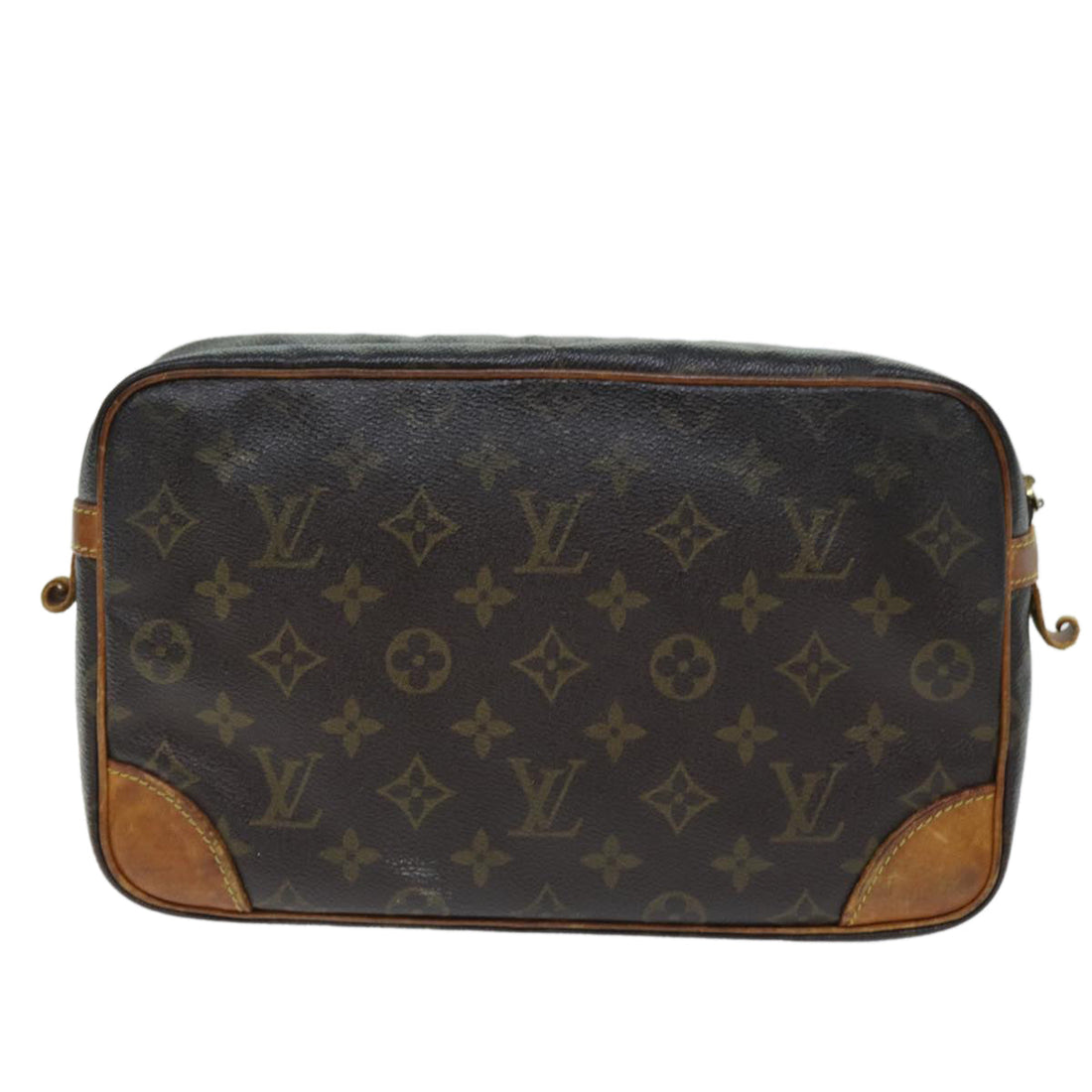 LOUIS VUITTON Monogram Compiegne 28 Clutch Bag M51845 LV Auth 73935
