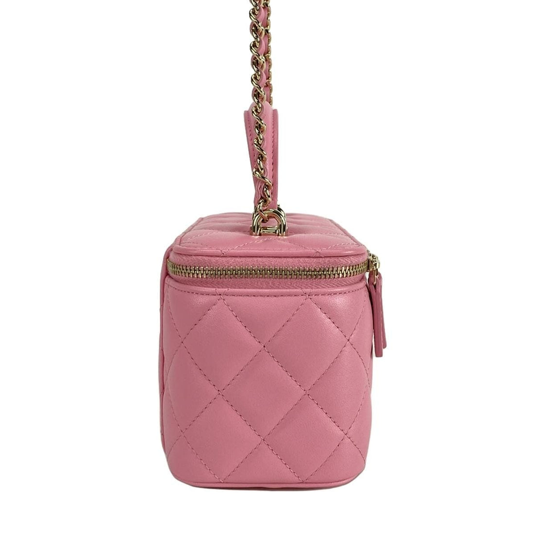 Chanel Pink Vanity Case Top Handle bag