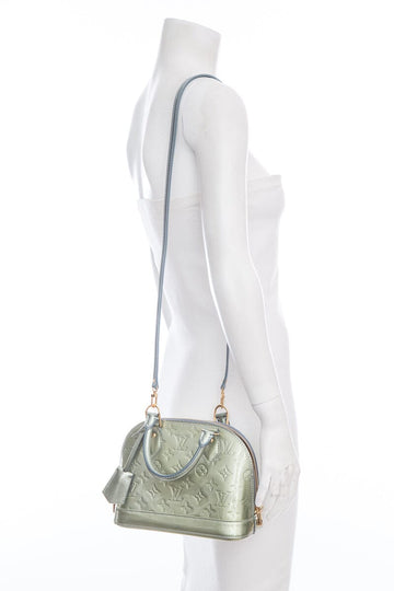 Louis Vuitton 2011 Green Vernis Alma HandBag