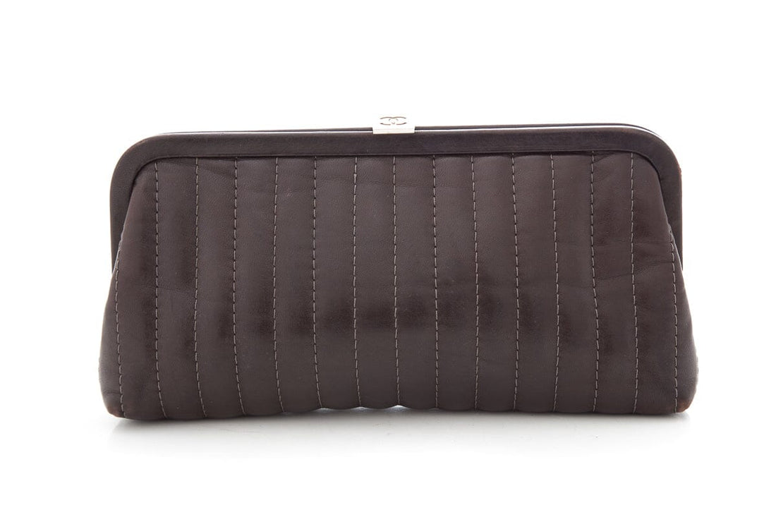 Chanel Vintage Brown Clutch