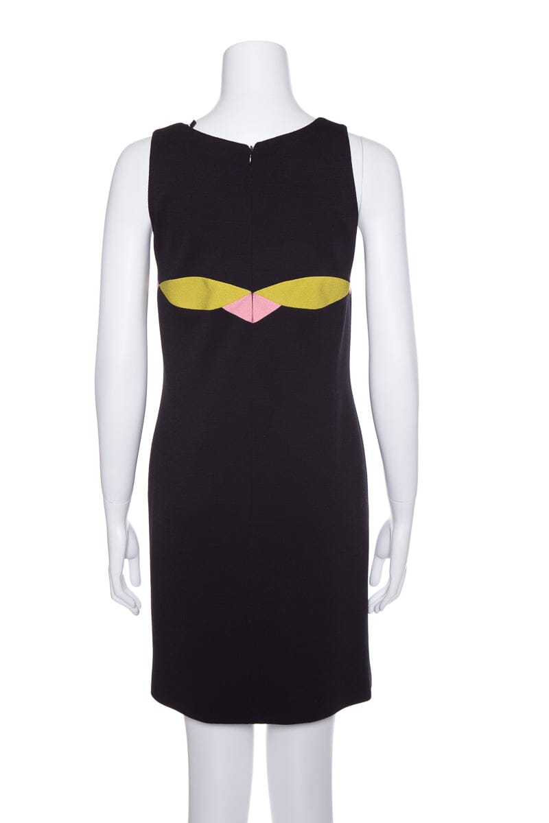 Gianni Versace Vintage Black Sleeveless Dress SZ 4