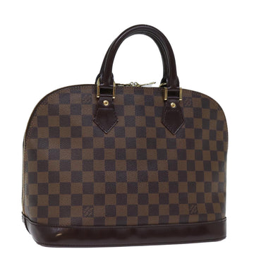 LOUIS VUITTON Damier Ebene Alma Hand Bag N51131 LV Auth 74002