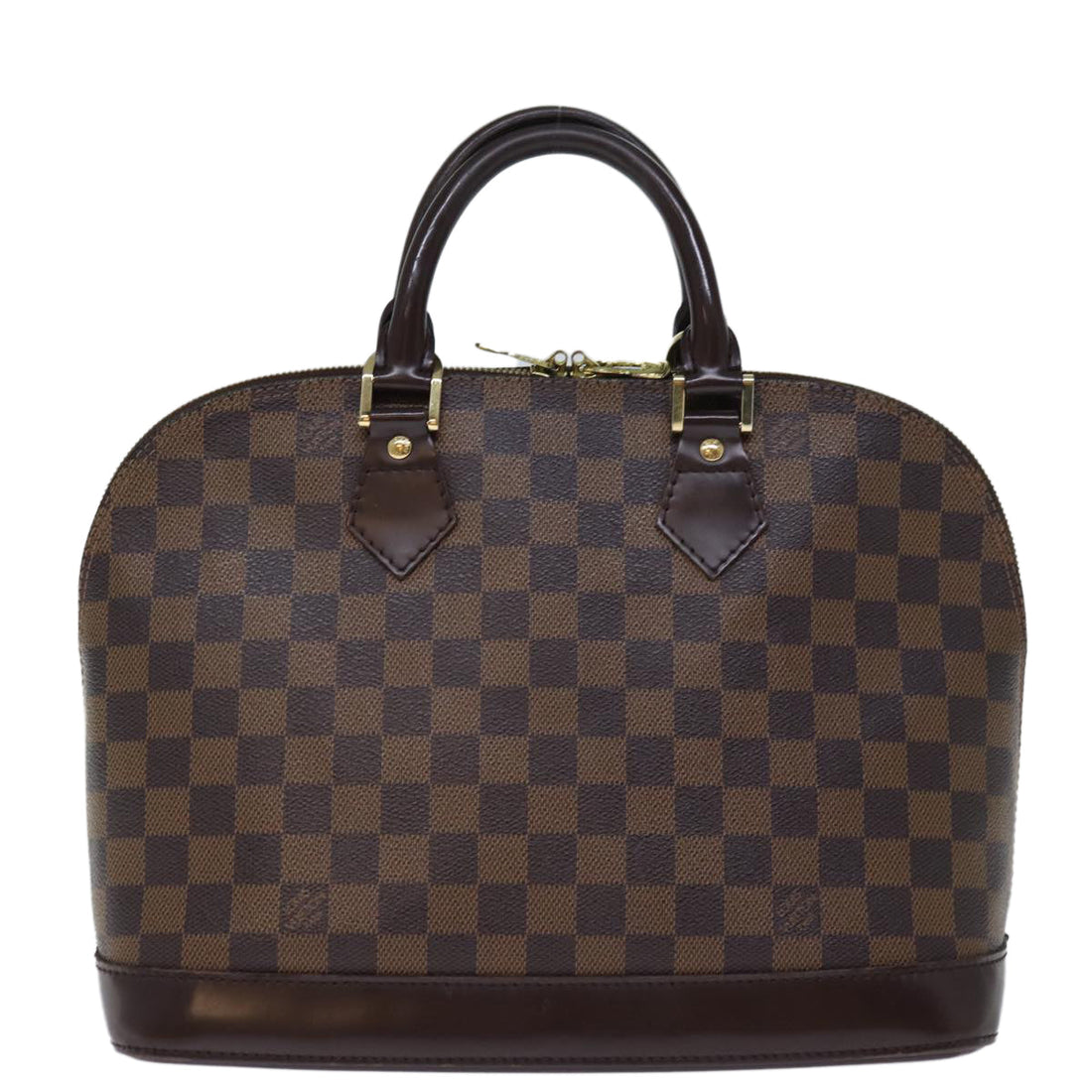 LOUIS VUITTON Damier Ebene Alma Hand Bag N51131 LV Auth 74002