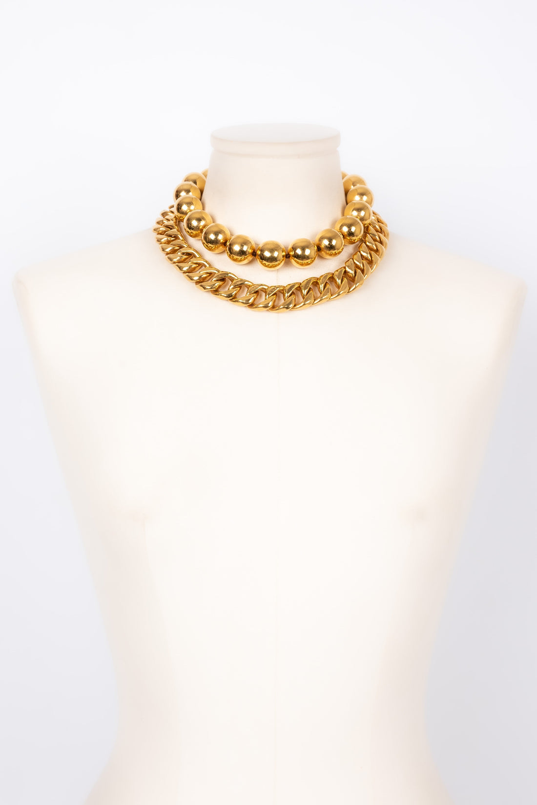 Collier dor� Chanel 1990s