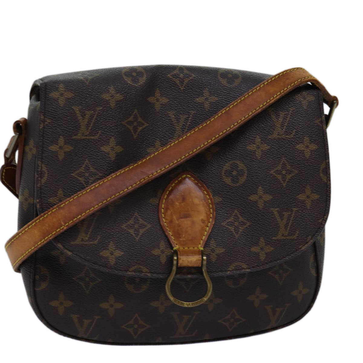 LOUIS VUITTON Monogram Saint Cloud GM Shoulder Bag M51242 LV Auth 74069
