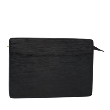 LOUIS VUITTON Epi Pochette Homme Clutch Bag Black M52522 LV Auth 74116