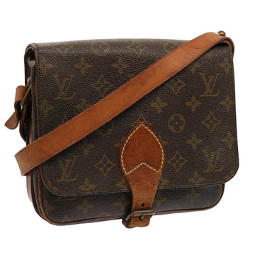 LOUIS VUITTON Monogram Cartouchiere MM Shoulder Bag M51253 LV Auth 74130