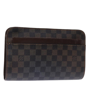 LOUIS VUITTON Damier Ebene Saint Louis Clutch Bag N51993 LV Auth 74270