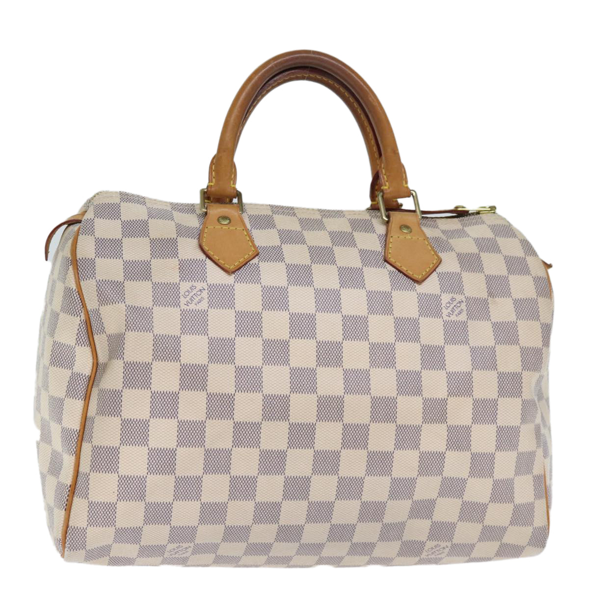 LOUIS VUITTON Damier Azur Speedy 30 Hand Bag N41533 LV Auth 74275