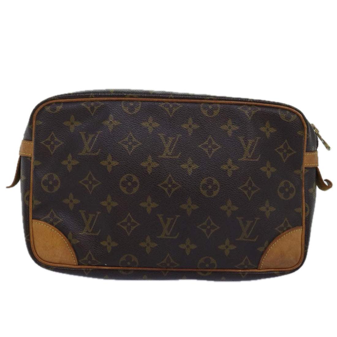 LOUIS VUITTON Monogram Compiegne 28 Clutch Bag M51845 LV Auth 74302
