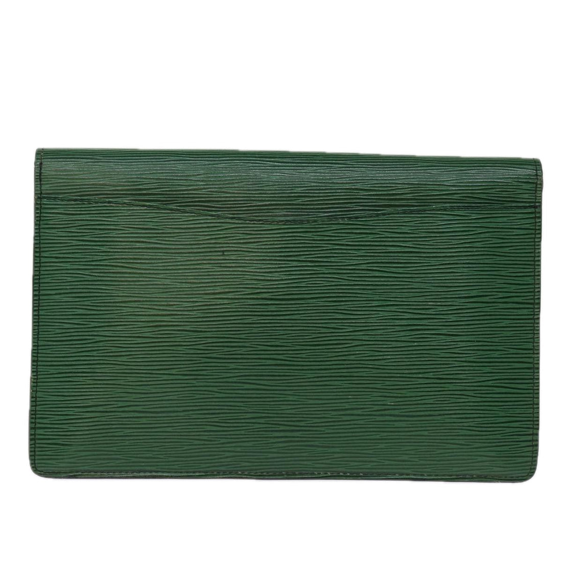 LOUIS VUITTON Epi Montaigne 27 Clutch Bag Green M52654 LV Auth 74313