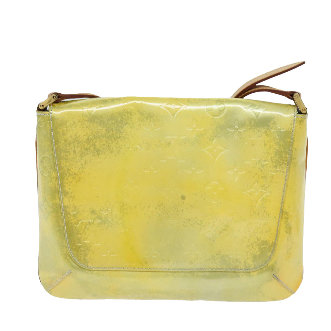 LOUIS VUITTON Monogram Vernis Thompson Street Bag Gris M91008 LV Auth 74318