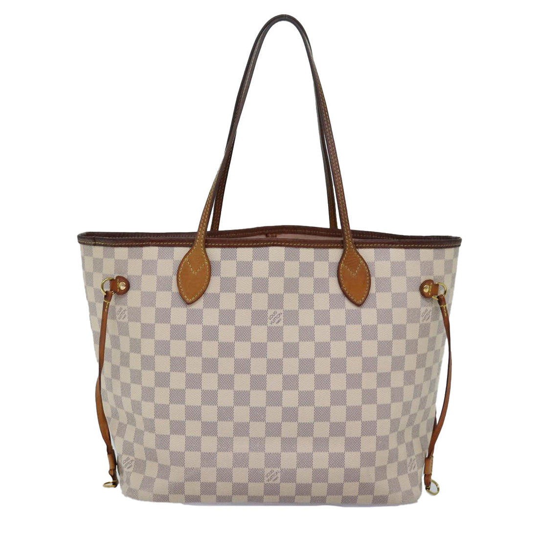 LOUIS VUITTON Damier Azur Neverfull MM Tote Bag N41605 LV Auth 74335