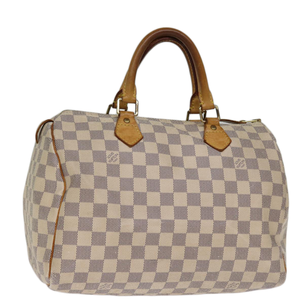LOUIS VUITTON Damier Azur Speedy 30 Hand Bag N41533 LV Auth 74345