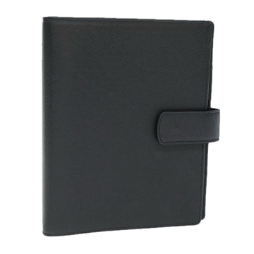 LOUIS VUITTON Taiga Agenda GM Day Planner Cover Black R20232 LV Auth 74449