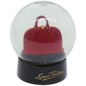 LOUIS VUITTON Snow Globe Alma VIP Limited Clear Red LV Auth 74498