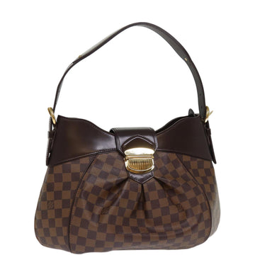 LOUIS VUITTON Damier Ebene Sistina MM Shoulder Bag N41541 LV Auth 74568A