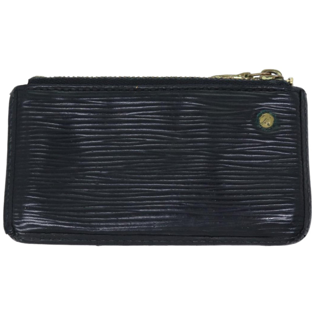 LOUIS VUITTON Epi Pochette Cles Coin Purse Black M63802 LV Auth 74601