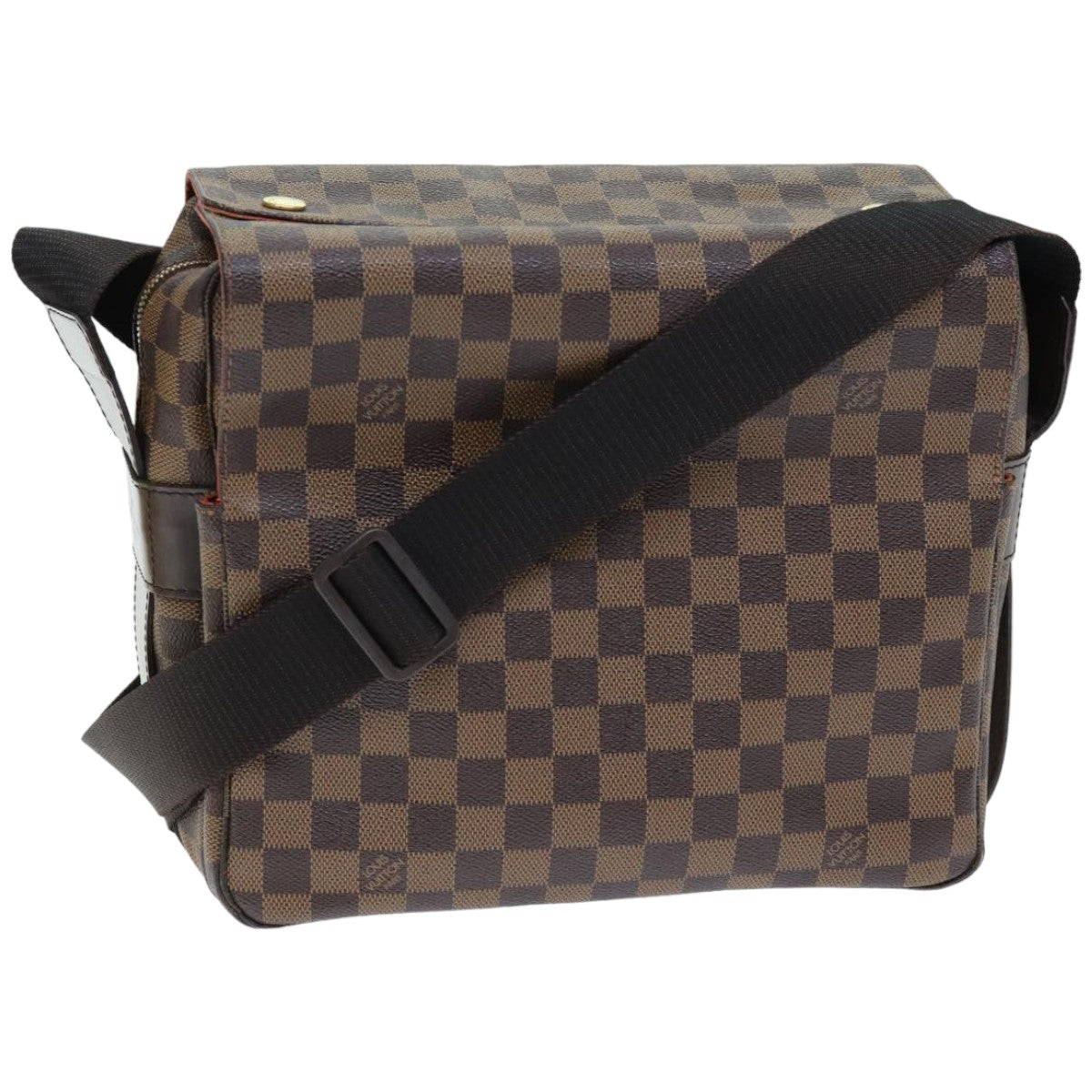 LOUIS VUITTON Damier Ebene Naviglio Shoulder Bag N45255 LV Auth 74753