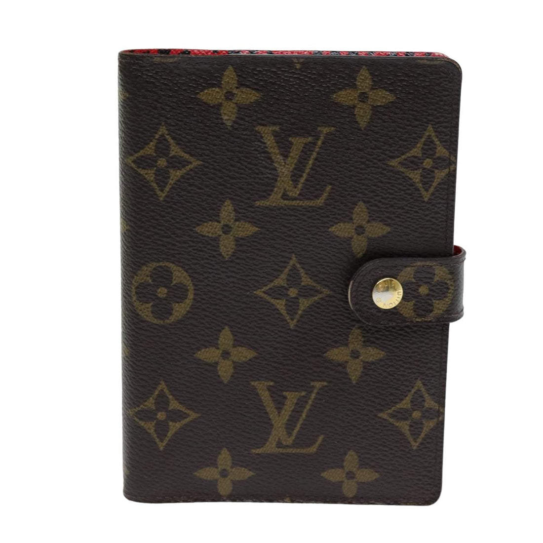 LOUIS VUITTON Yayoi Kusama Agenda PM Day Planner Cover M91516 LV Auth 74885