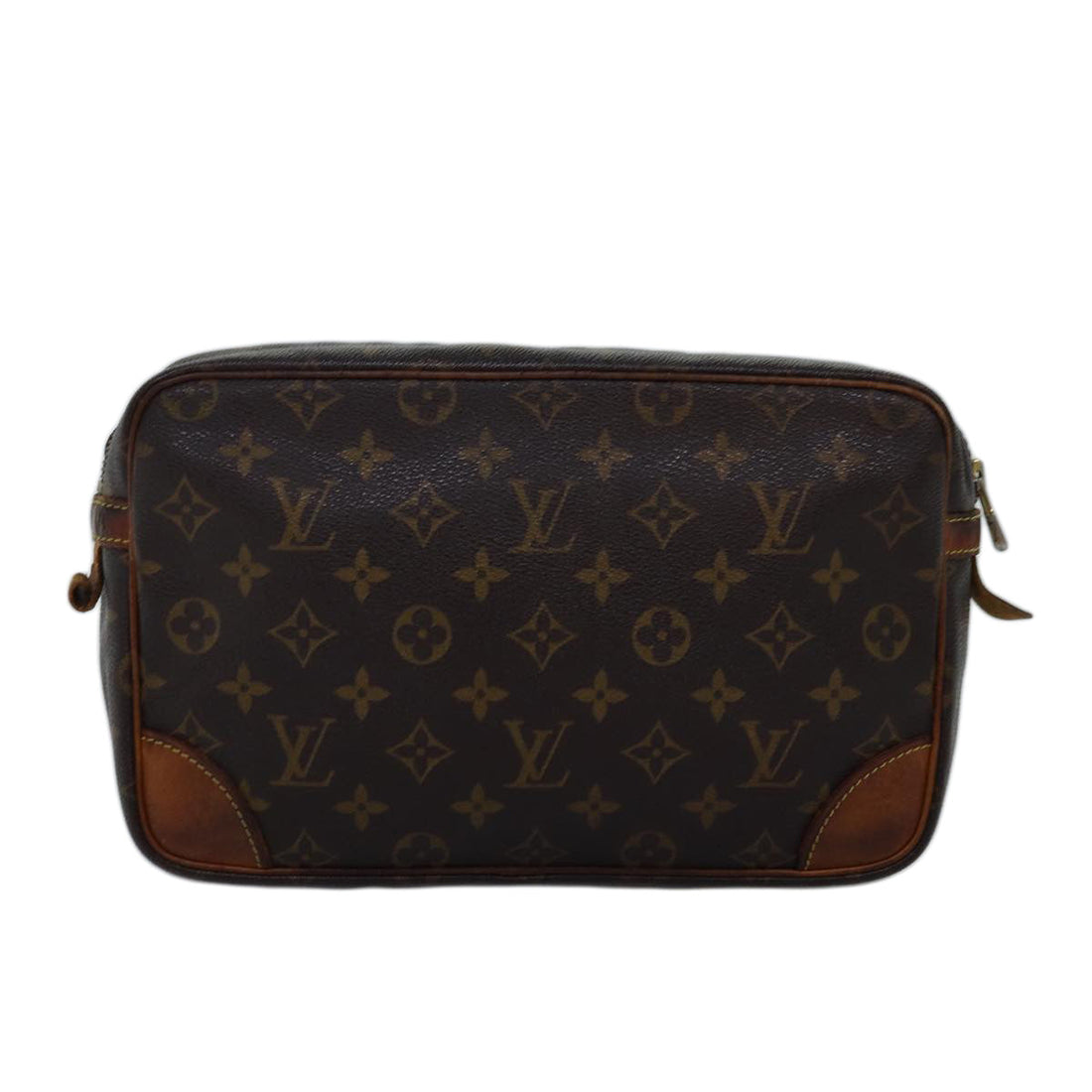 LOUIS VUITTON Monogram Compiegne 28 Clutch Bag M51845 LV Auth 74902