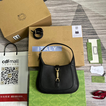 gg Jackie 1961 Small Shoulder Bag Black For Women, Women&#8217;s Bags 10.8in/28cm gg ?636709 10O0G 1000