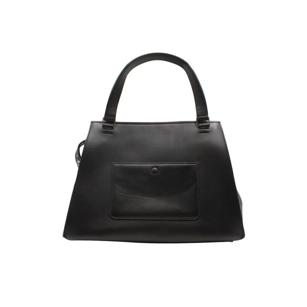 Celine Python & Black Leather Edge Shoulder Bag