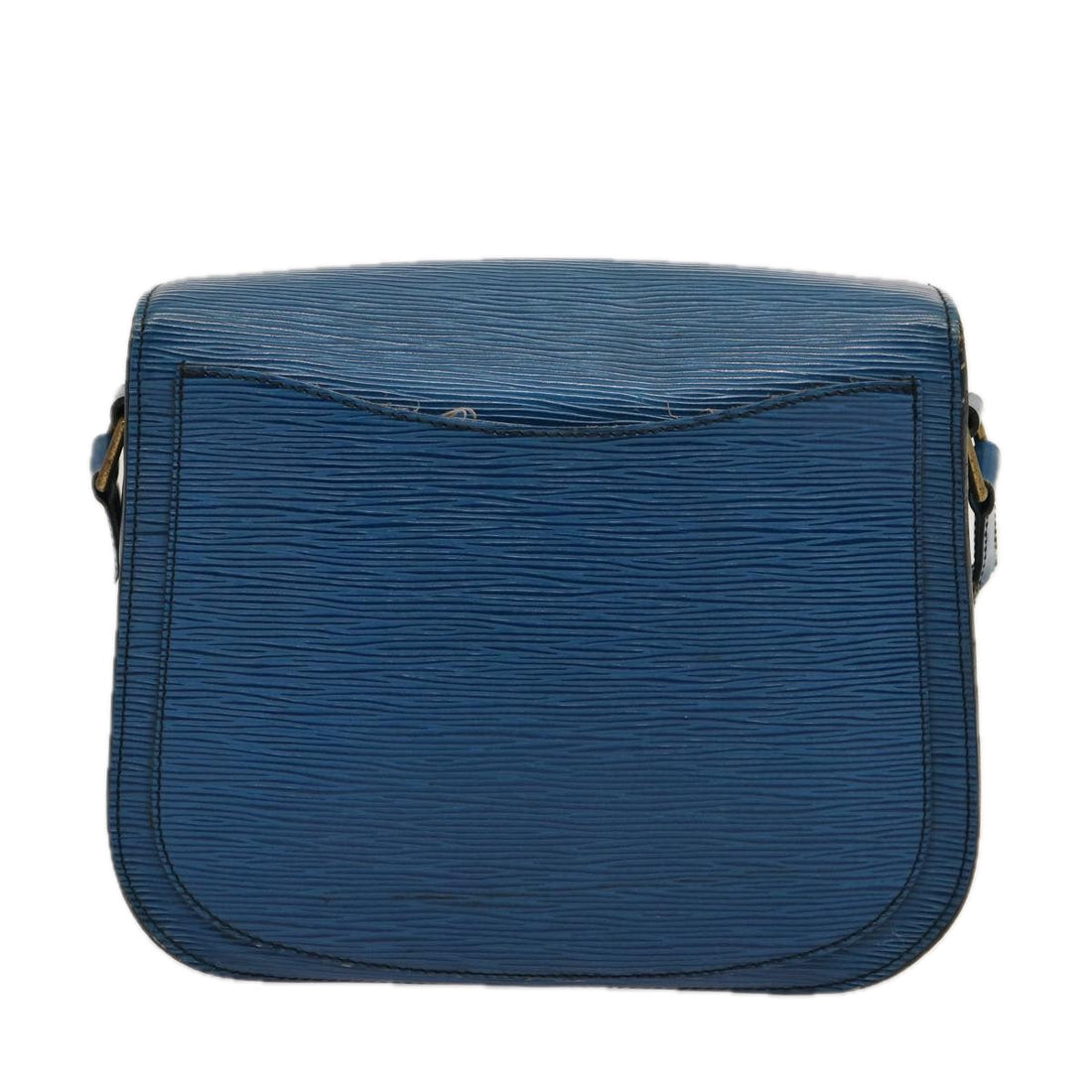 LOUIS VUITTON Epi Saint Cloud GM Shoulder Bag Toledo Blue M52195 LV Auth 75169