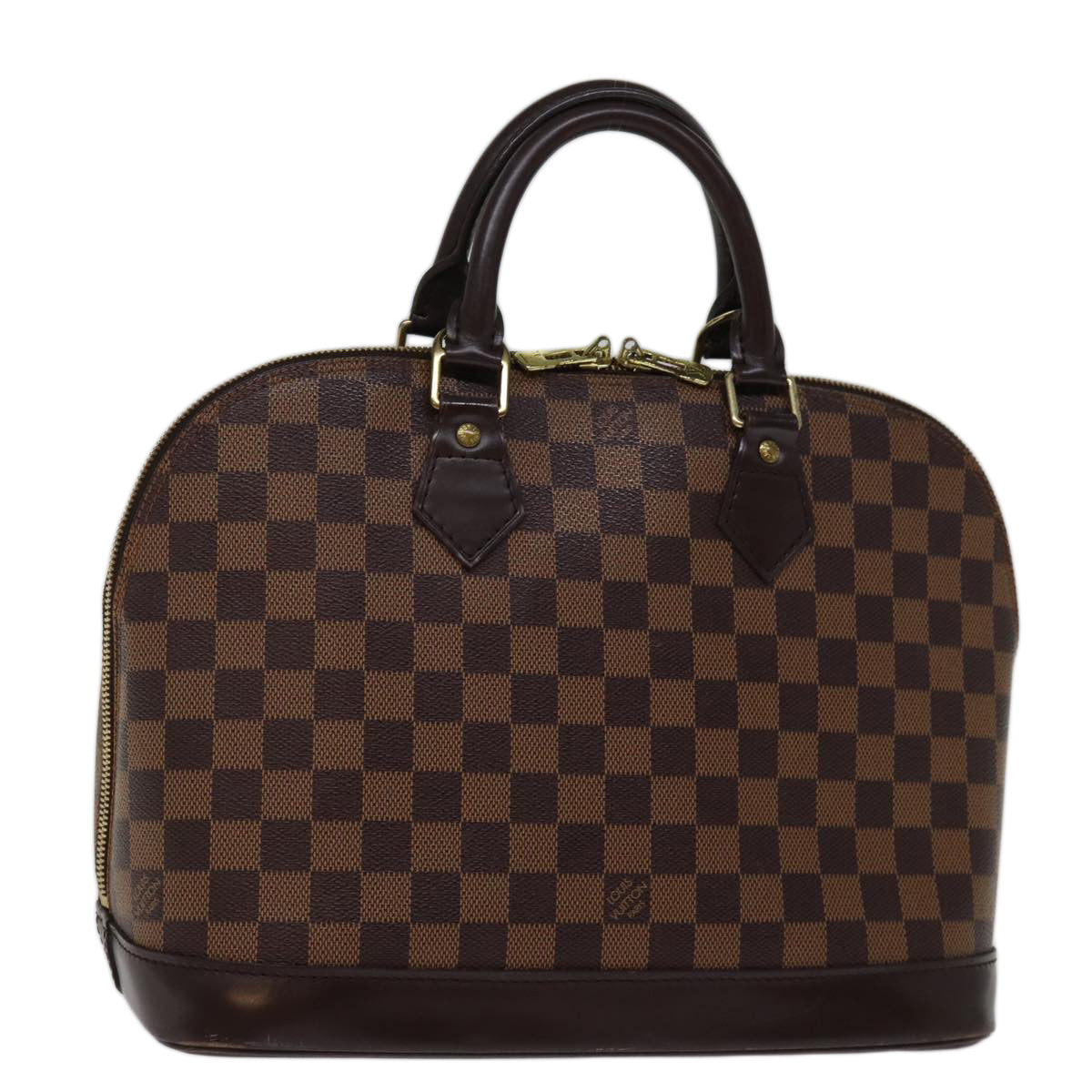 LOUIS VUITTON Damier Ebene Alma Hand Bag N51131 LV Auth 75381