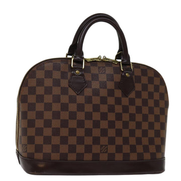 LOUIS VUITTON Damier Ebene Alma Hand Bag N51131 LV Auth 75381