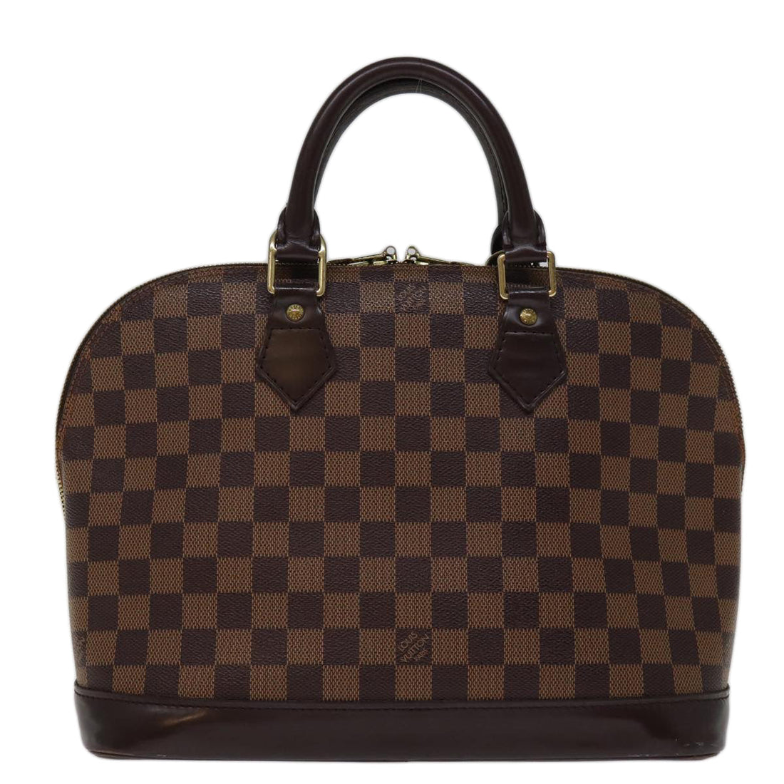LOUIS VUITTON Damier Ebene Alma Hand Bag N51131 LV Auth 75381