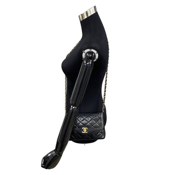 Chanel Paris Single Flap Bag Leather Crossbody Bag in Good condition