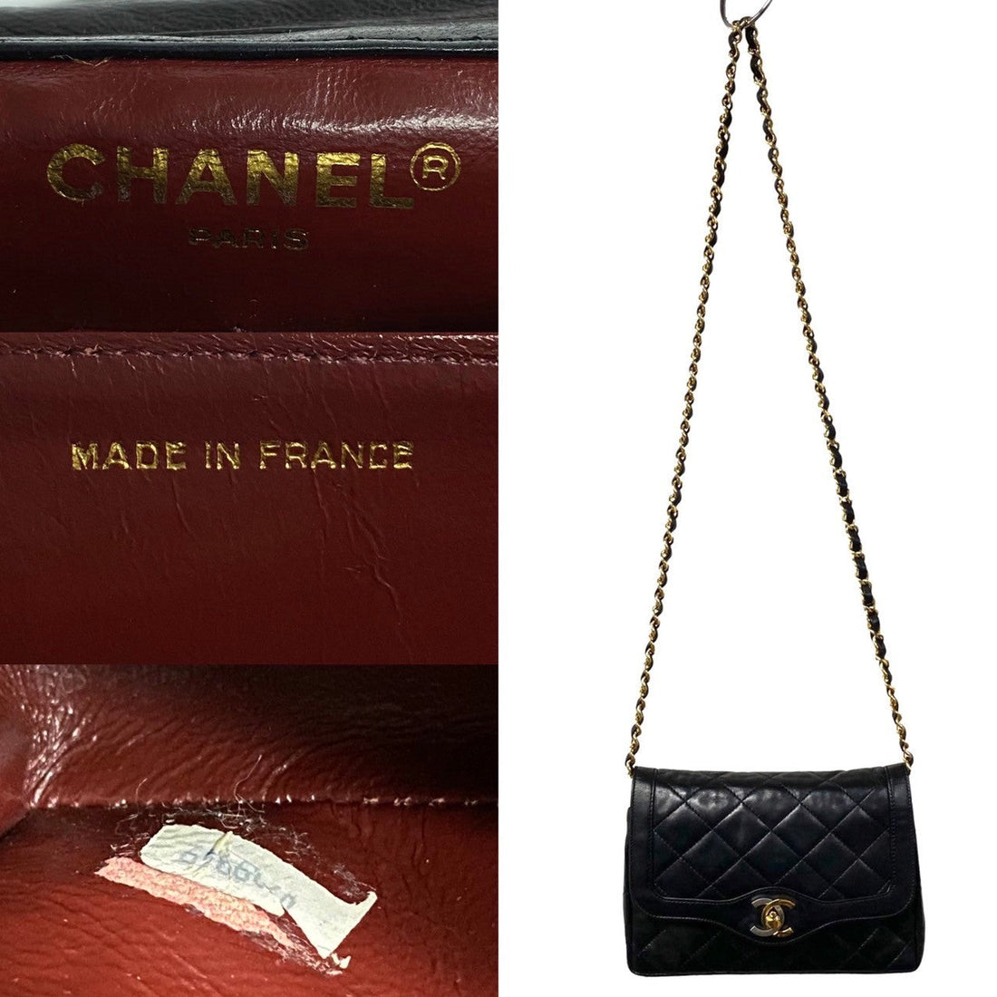 Chanel Paris Single Flap Bag Leather Crossbody Bag in Good condition
