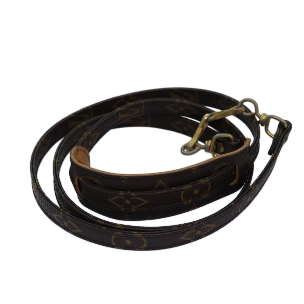 LOUIS VUITTON Monogram Shoulder Strap 46.5" LV Auth 75436