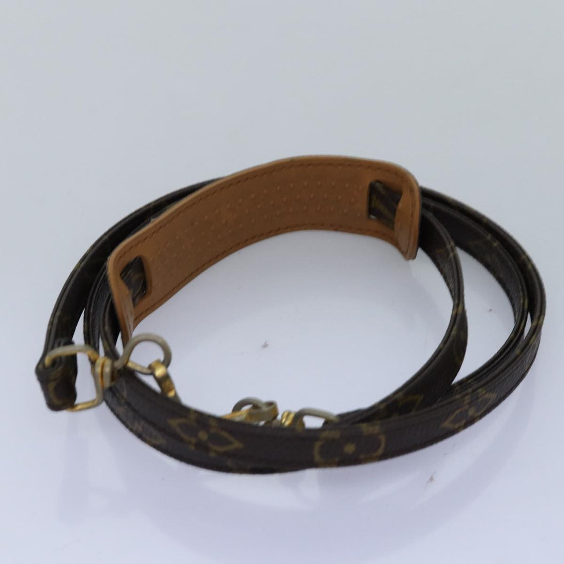 LOUIS VUITTON Monogram Shoulder Strap 46.5" LV Auth 75436