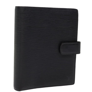 LOUIS VUITTON Epi Agenda GM Day Planner Cover Black R20212 LV Auth 75521