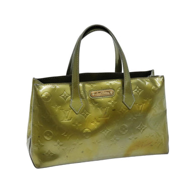LOUIS VUITTON Monogram Vernis Wilshire PM Bag Gris Art Deco M91627 LV Auth 75527