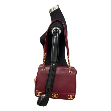 Chanel Triple Coco Tote Bag Leather Tote Bag 16858 in Good condition