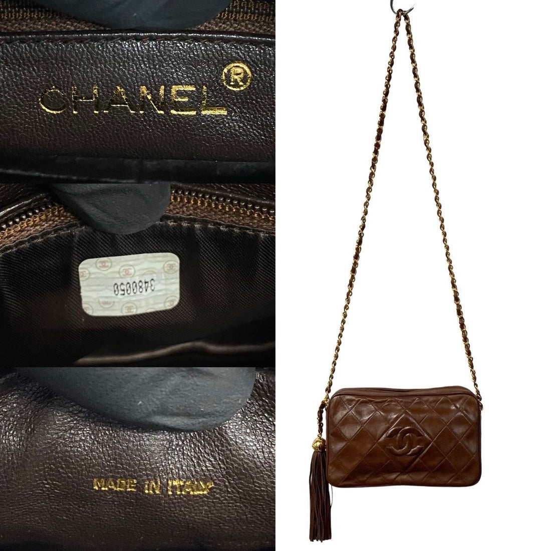 Chanel CC Matelasse Camera Bag  Leather Crossbody Bag in Good condition