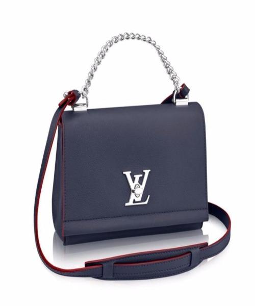 Louis Vuitton Lockme II BB Bag Taurillon Leather Marine Rouge