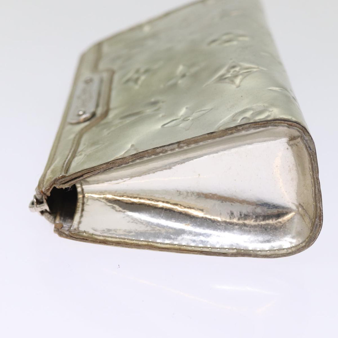 LOUIS VUITTON Monogram Miroir Trousse Cosmetic Pouch Silver M95603 Auth 76260